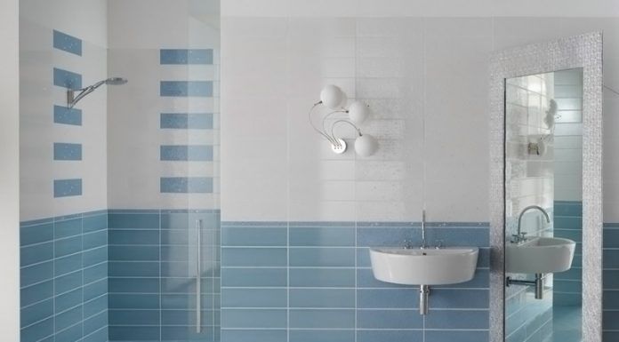 Горизонтально установленная плитка для ванной комнаты: фото и дизайн