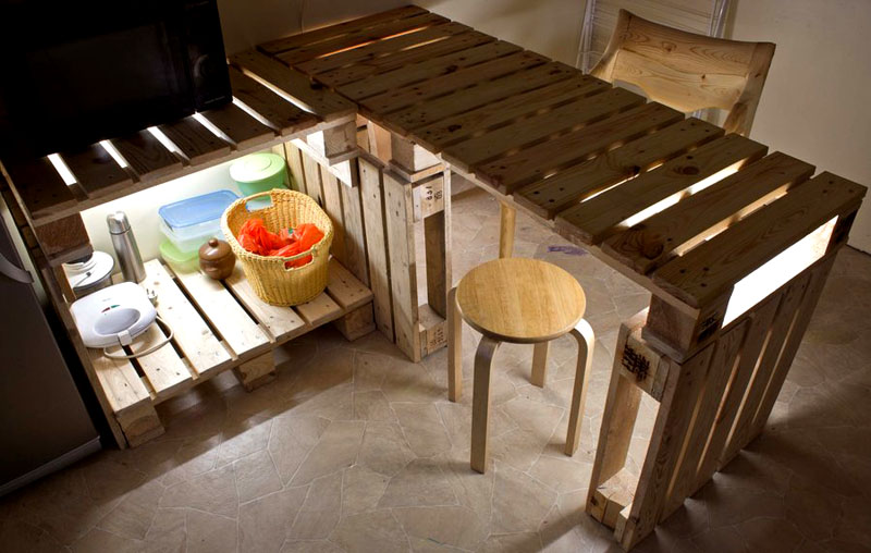 Креативный интерьер за копейки, или Как сделать мебель из поддонов с фото