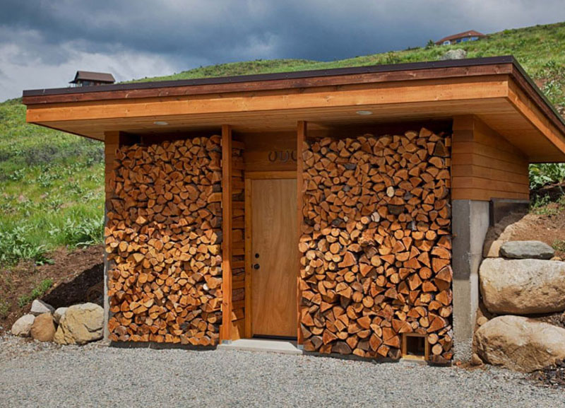 как хранить дрова на даче