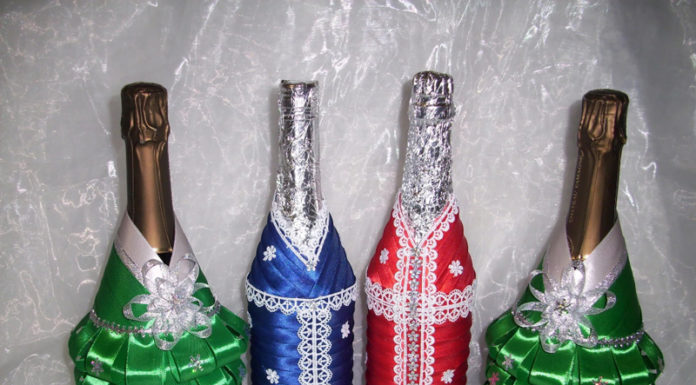🍾 Последний штрих: как быстро и необычно украсить бутылку шампанского на Новый 2019 Год
