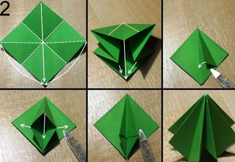 Новогодние поделки своими руками оригами - 83 фото