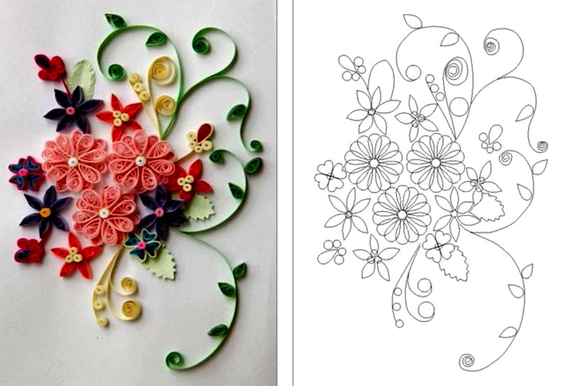 Квиллинговые поделки из бумаги и ниток для начинающих: схемы цветов и не только с пошаговыми инструкциями