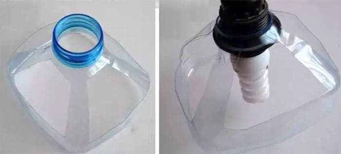 Можно подобрать патрон под диаметр пластиковой бутылки