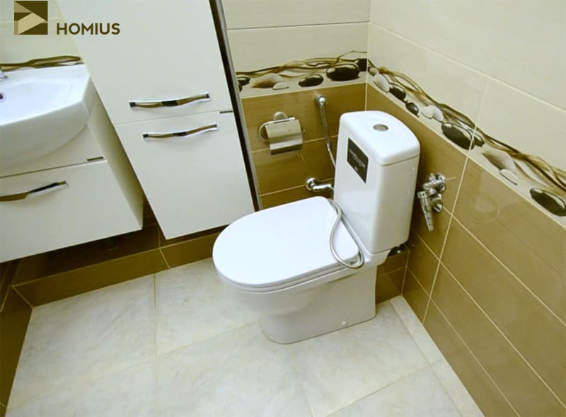 Удобная ванная комната на 3 квадратных метрах от читателя Homius