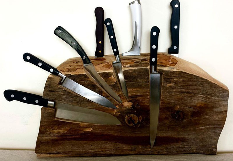 Вариант подставки для кухонных ножей