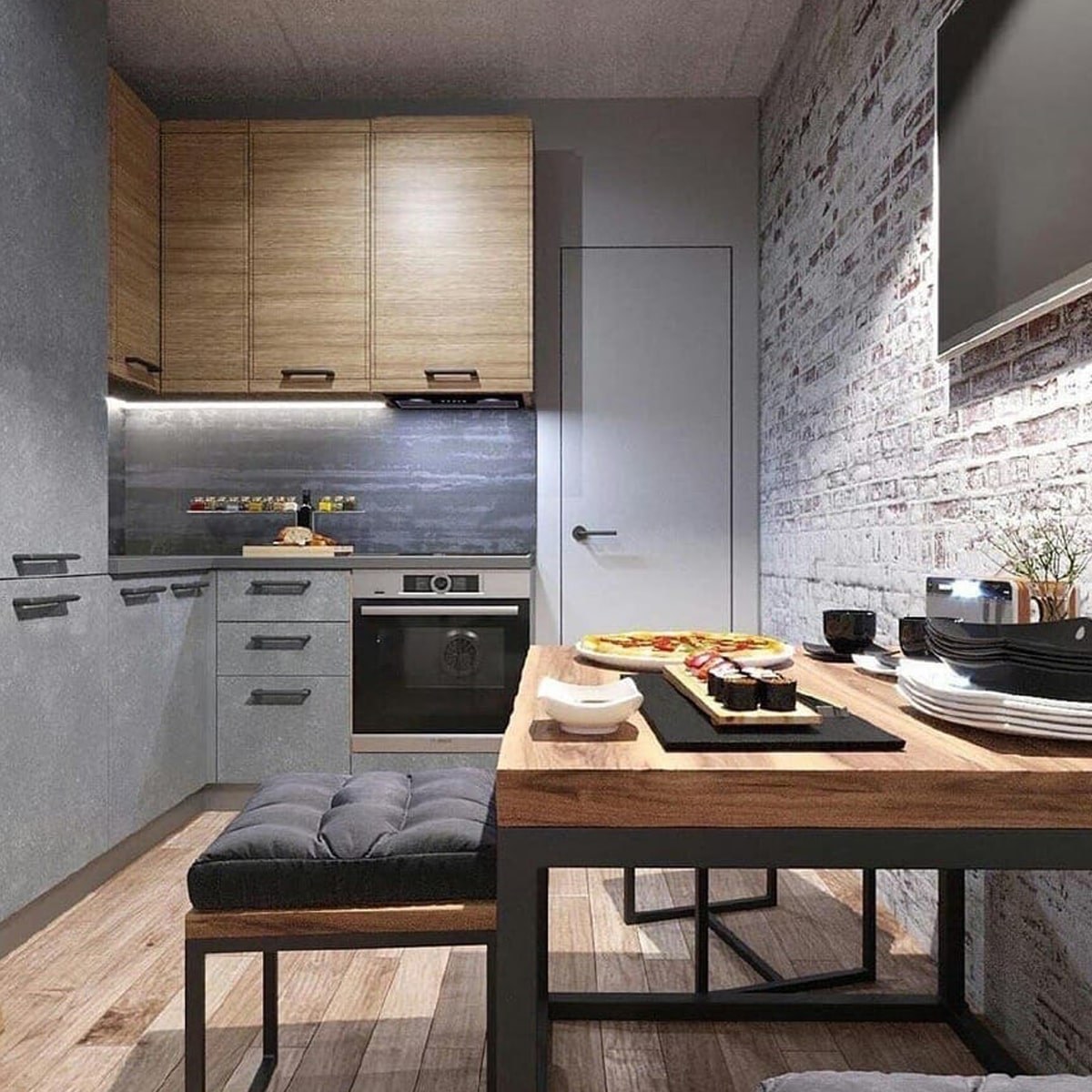 Дизайн квадратной кухни: Эффективное использование пространства